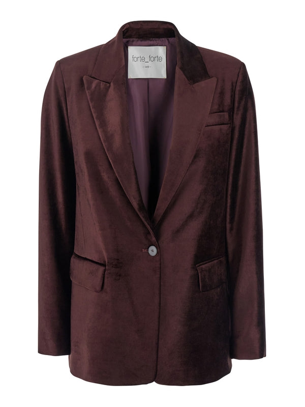 Velvet Single Tailored Jacket