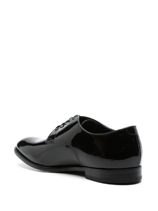 Patent Leather Lace-up Shoes