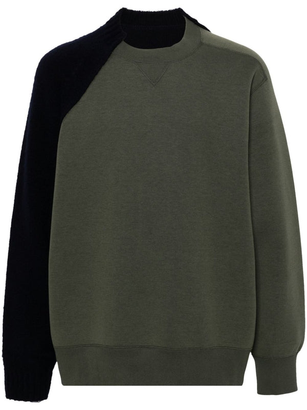 Wool Panel Sweatshirt