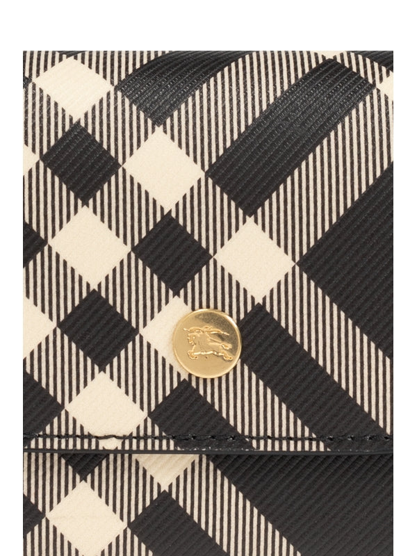 Check Pattern
  Leather Wallet