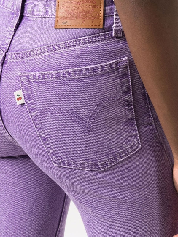 Levi'S Purple Denim Pants