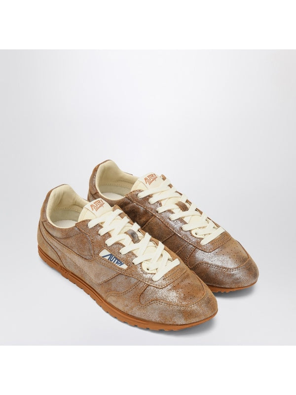 Autry Brown Low Top Sneakers