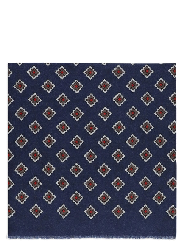 Graphic Pattern Wool Scarf