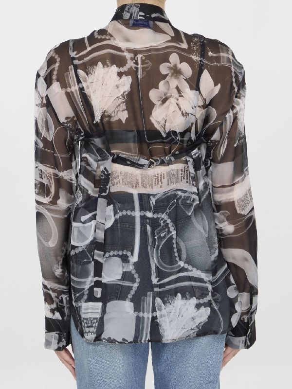 X-ray Printing Silk Shirt