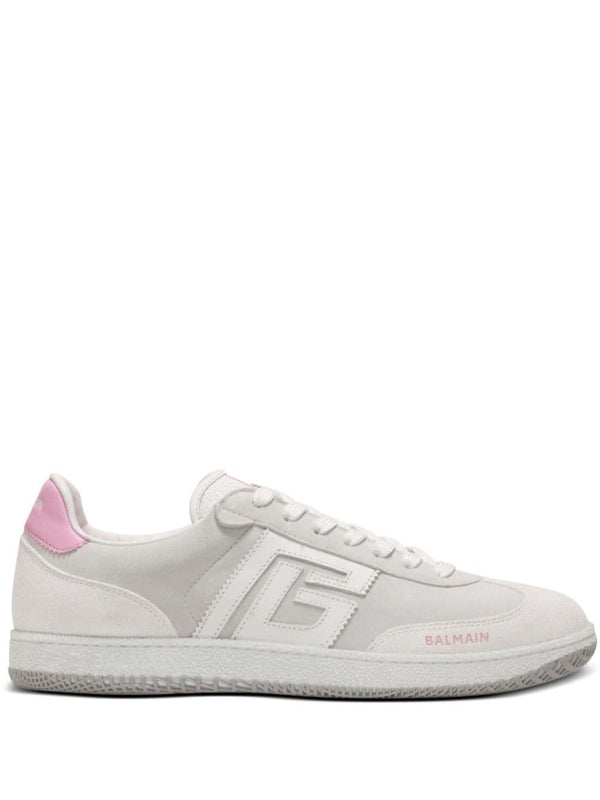 Swan Logo Suede Sneakers