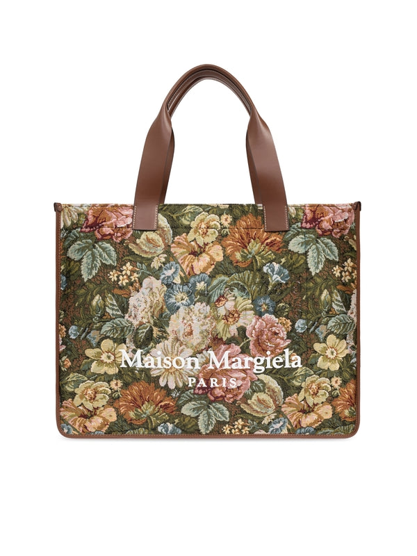 Cabas Logo Flower Jacquard
  Tote Bag