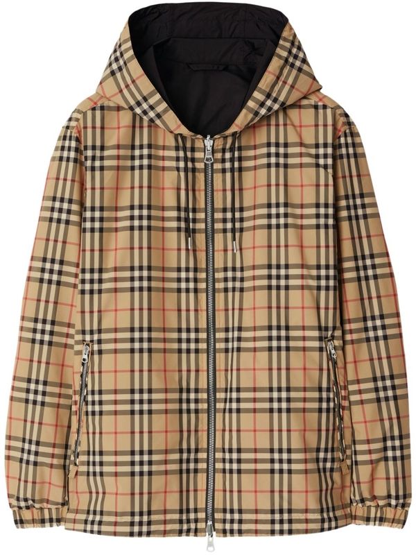 Burberry Beige Black Jackets