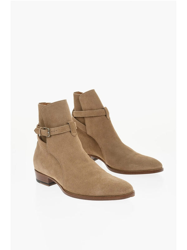 Saint Laurent Beige Ankle Boots