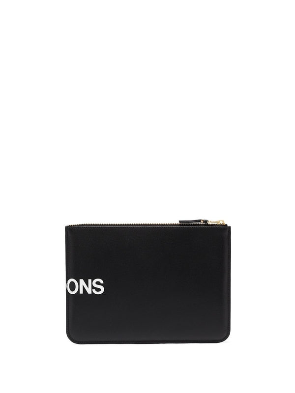 Logo Printing Leather Clutch Bag