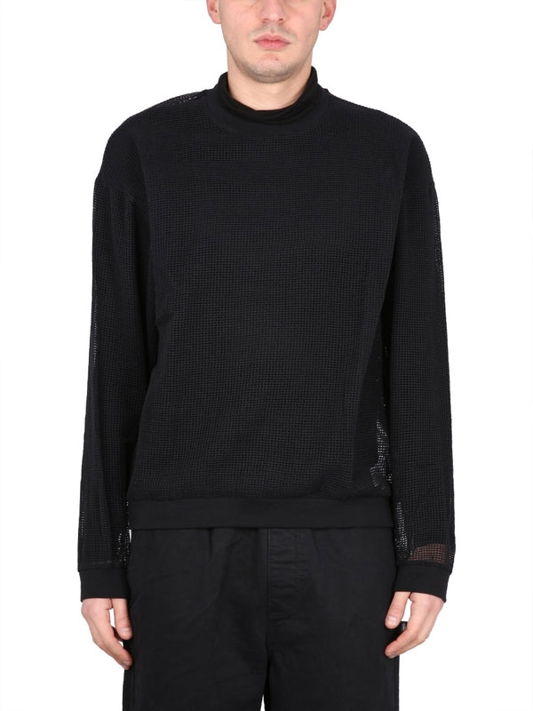 Mesh Cotton Sweatshirt