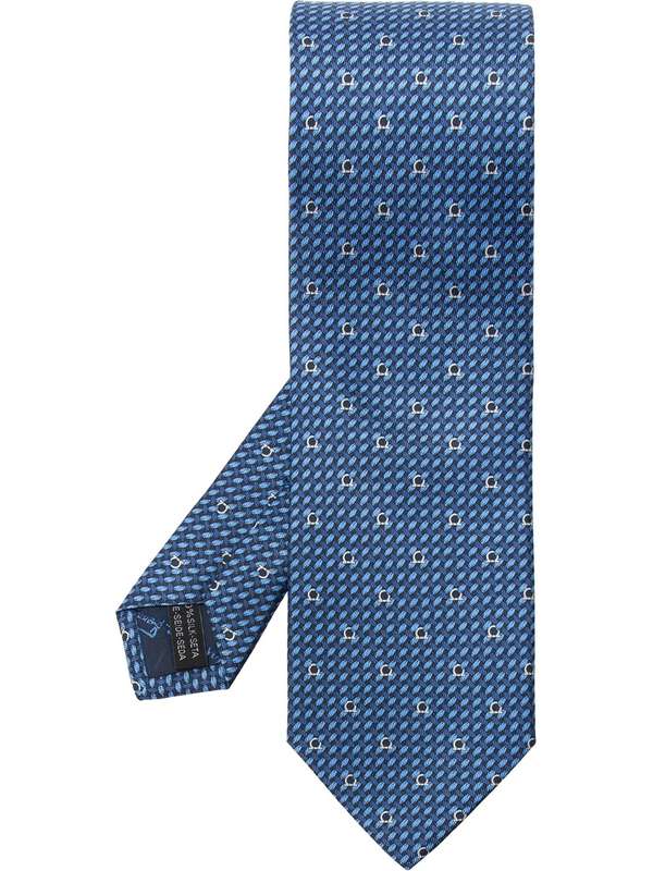 Pattern Gancini Mix Silk Tie