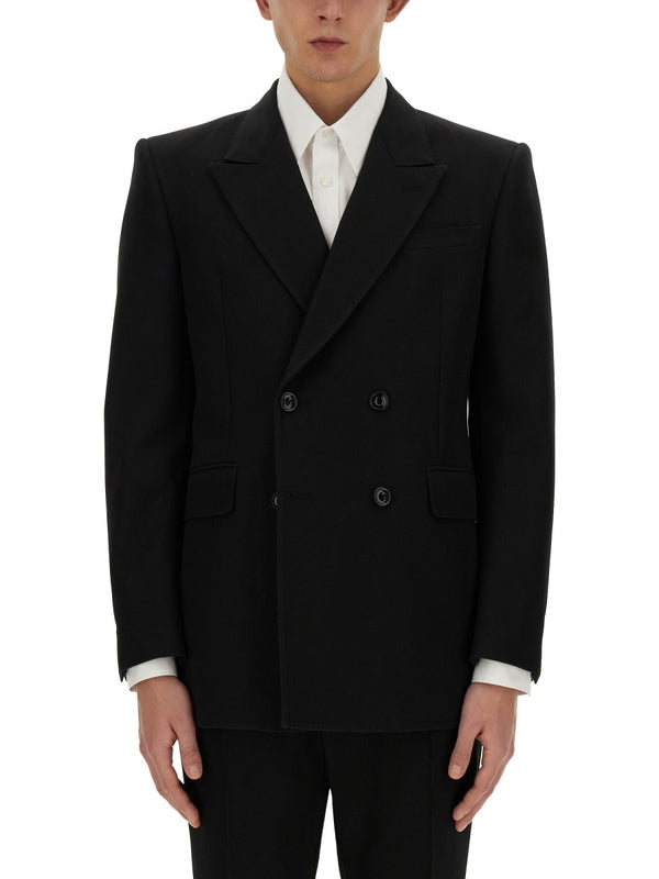 Alexander Mcqueen Black Tailored Jackets