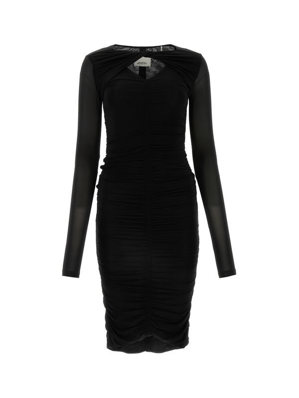 Volgane Gathered Midi Dress