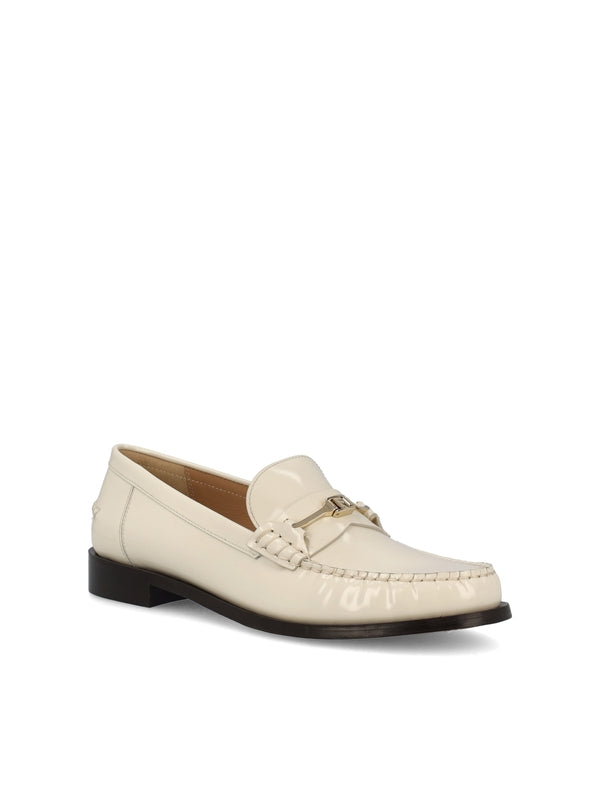 Vara Chain Leather Loafers