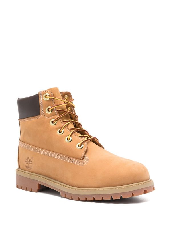 Timberland Beige Lace-Up Boots