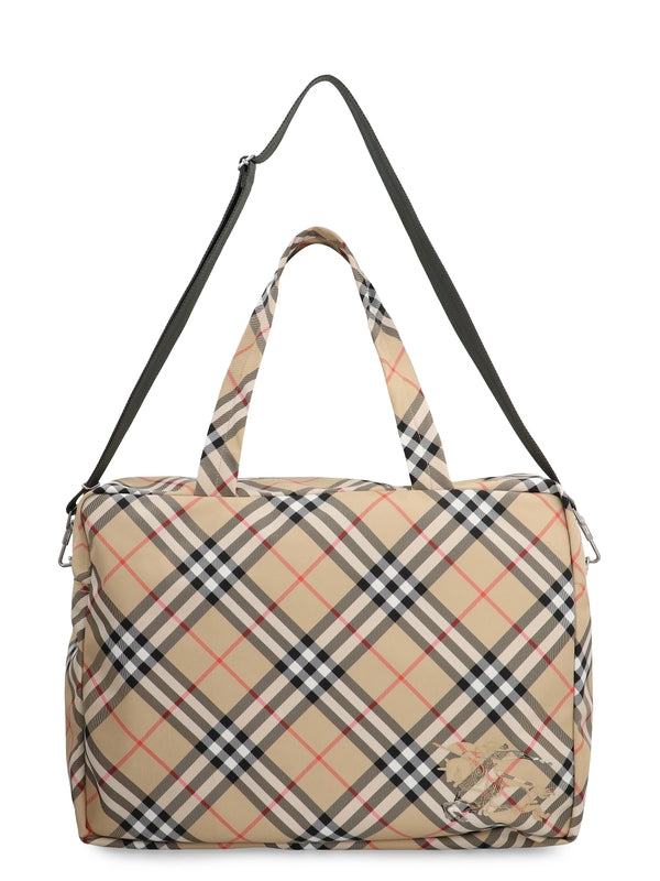 EKD Check Pattern Boston Bag