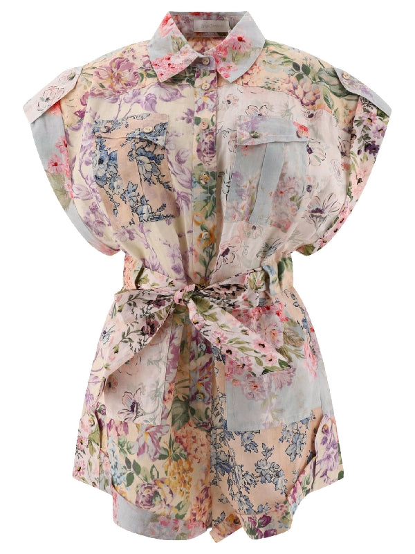 Halliday Floral Linen Dress