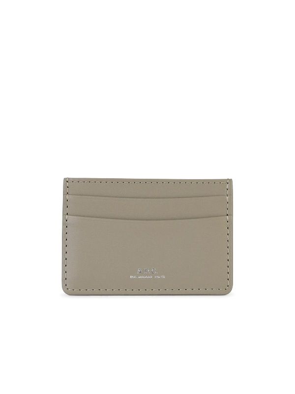 Andre Logo Leather Card Wallet