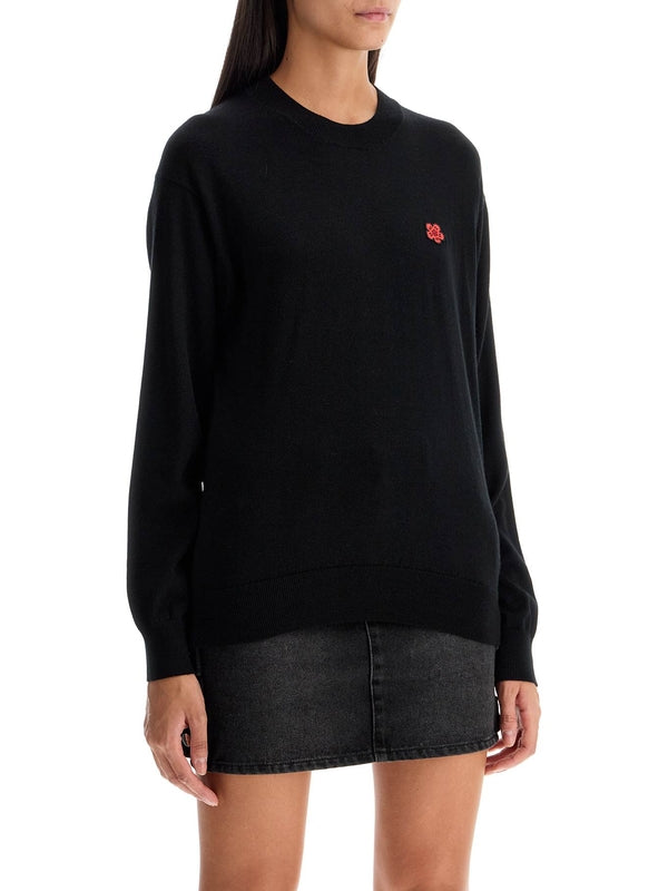 KENZO - Bokeh Flower Embroidery Wool
  Knit - Jente