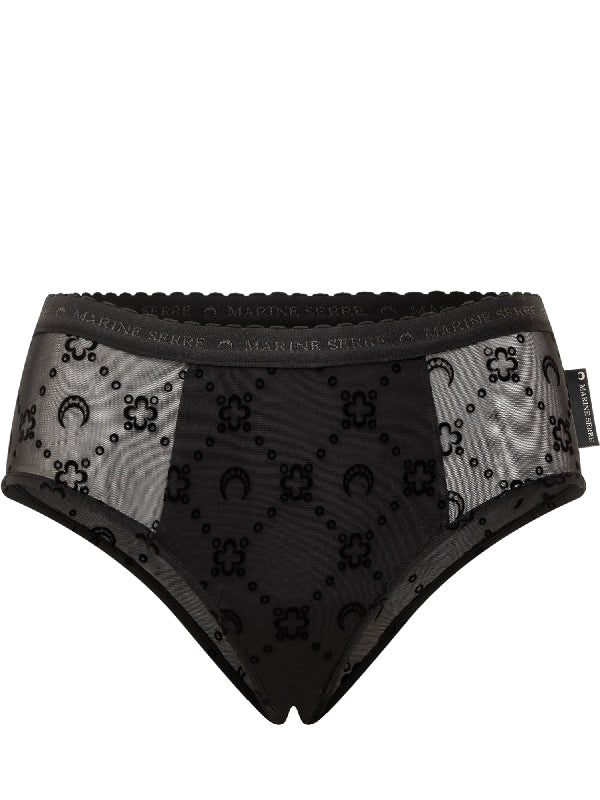 Monogram Mesh Flocked Panties