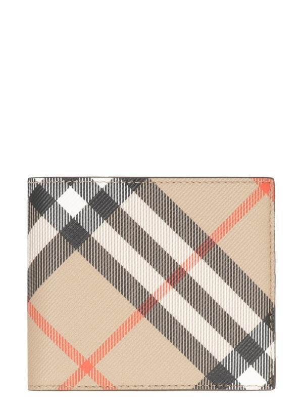 Check Pattern Bi-Fold Wallet