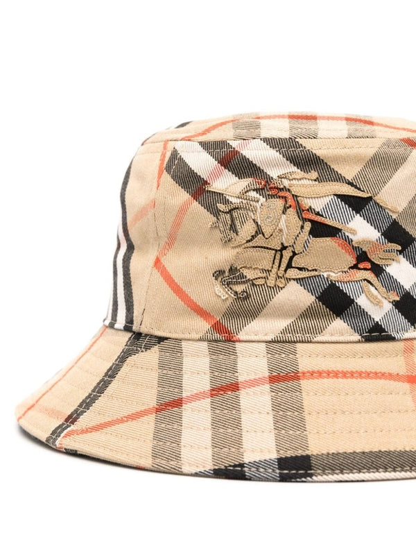 Check Cotton Bucket Hat