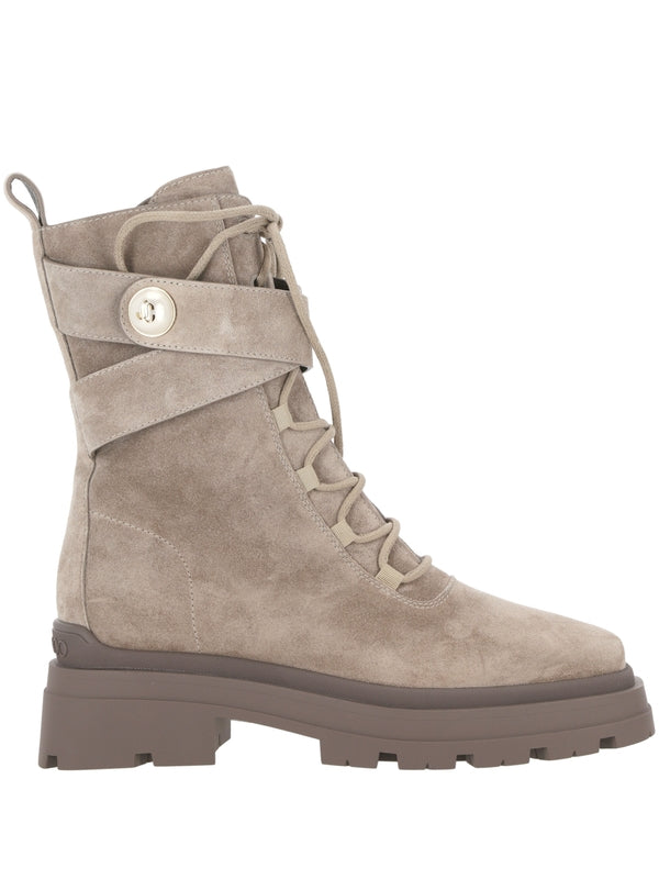 Noemi Suede Lace-Up Boots