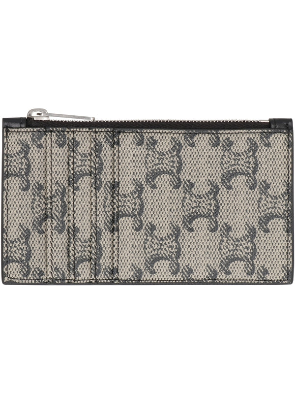 Triomphe Canvas Leather Card Wallet