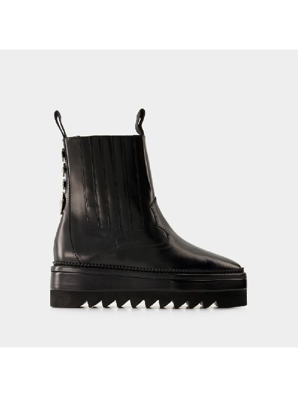 Stud Platform Chelsea Boots