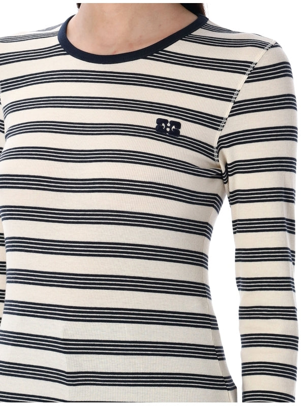 Logo Stripe Long-sleeve Top