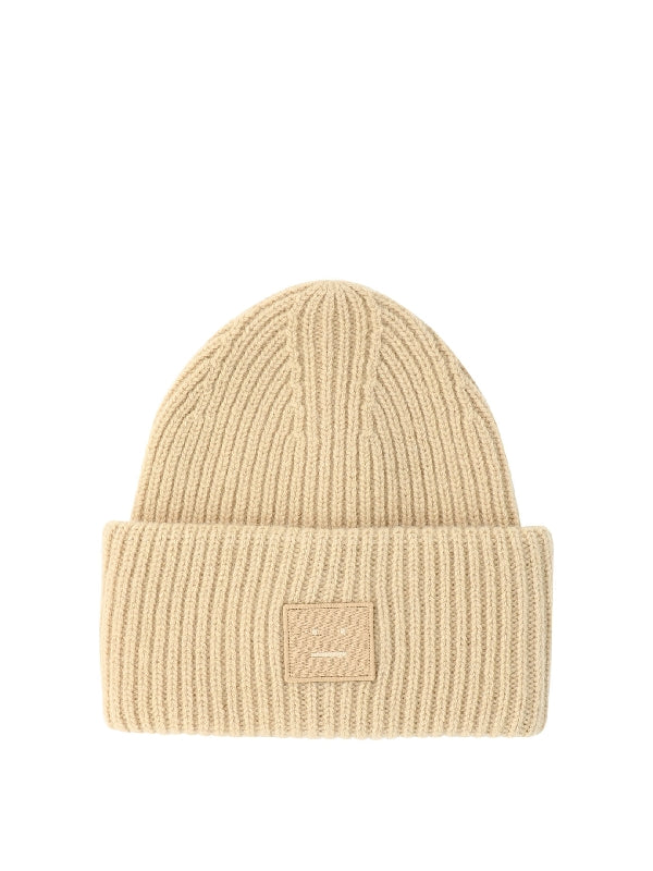 Face Logo Wool Beanie