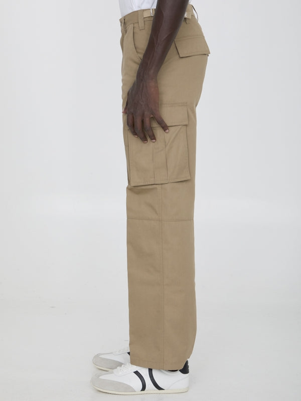 Cotton Blend Cargo Pants