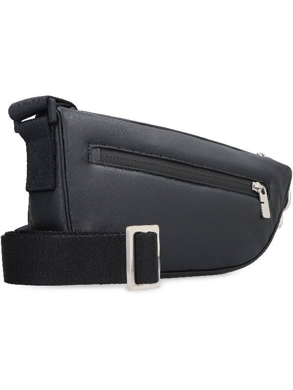 Calfskin Shield Crossbody Bag