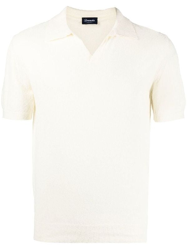 Cotton Blend Short Sleeve Polo Shirt