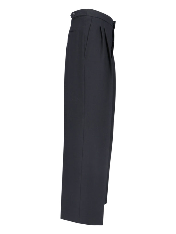 ami - Pleated Virgin Wool Pants - Jente