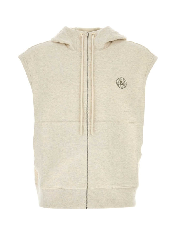 Fendi Ivory Hoodies