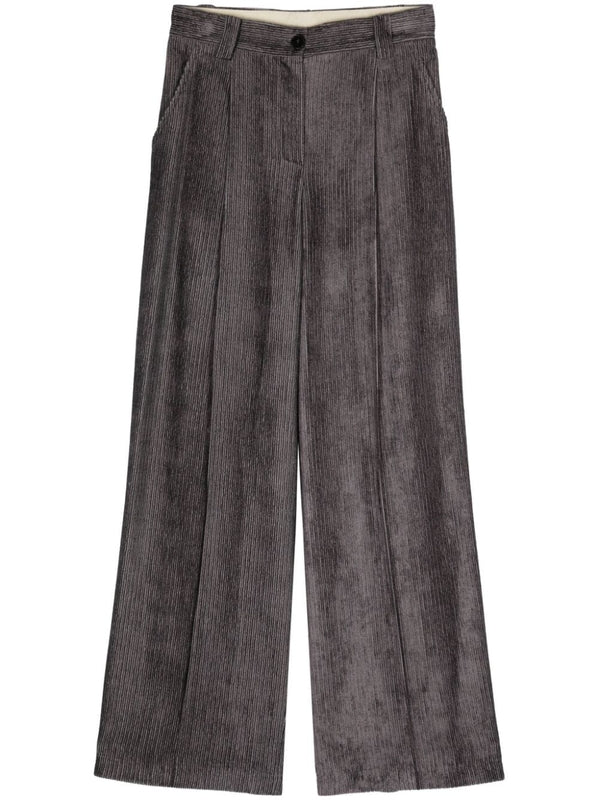 Velvet Pleats Pants