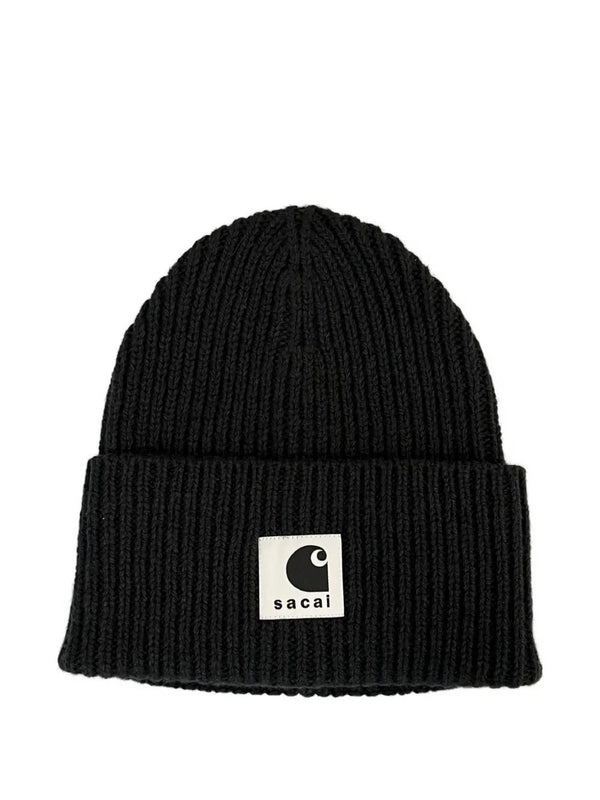 Sacai Black Beanies