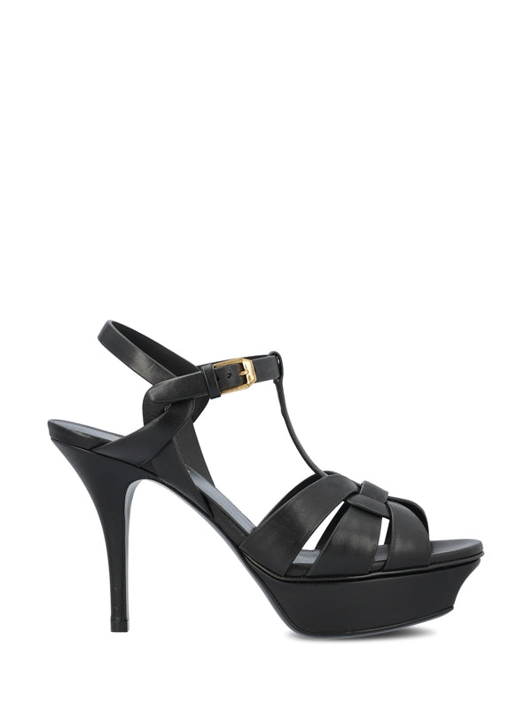 Tribute Leather Platform Sandal Heelss