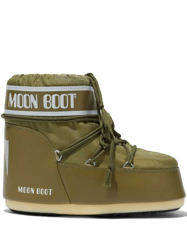 Moonboots Green Lace-Up Boots