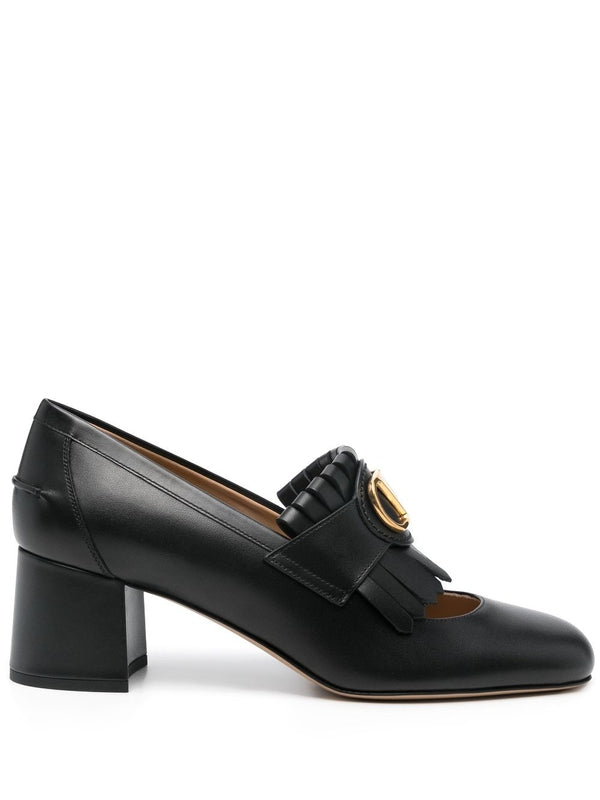 V Logo Detail
  Fringe Loafer Heel