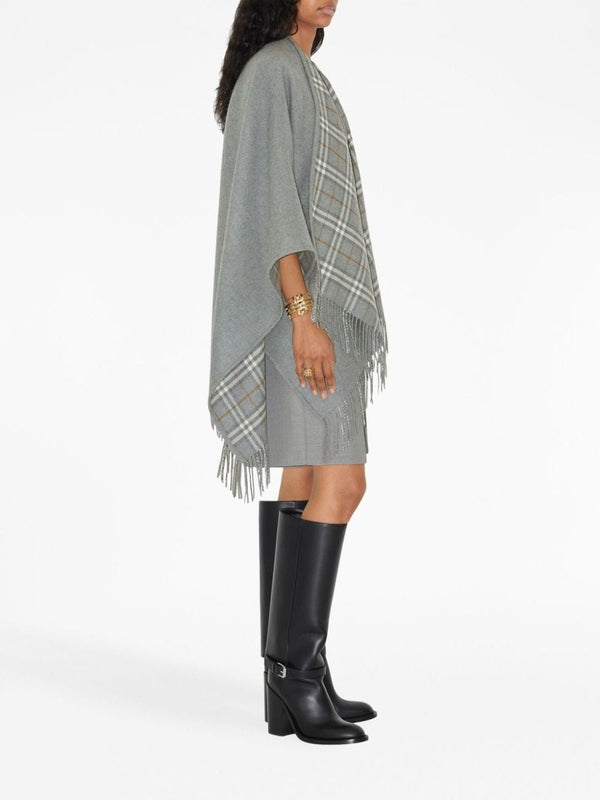 Wool Fringe Cape