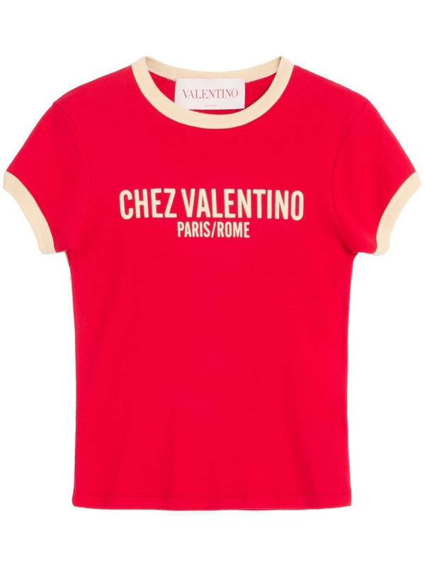 Valentino Red Short Sleeve T-Shirt
