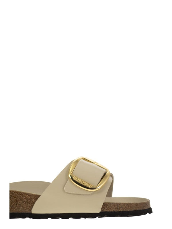 Madrid Big Buckle Leather Slides