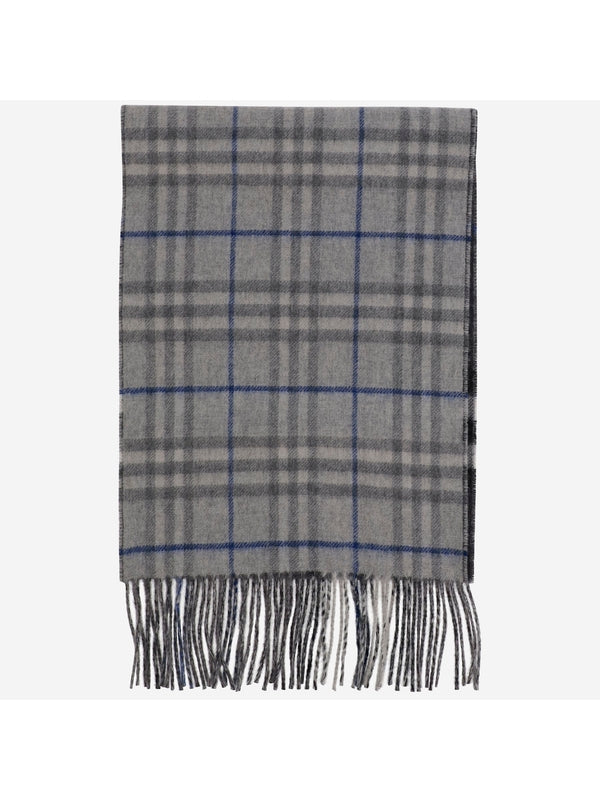 Reversible Check Pattern Cashmere Muffler