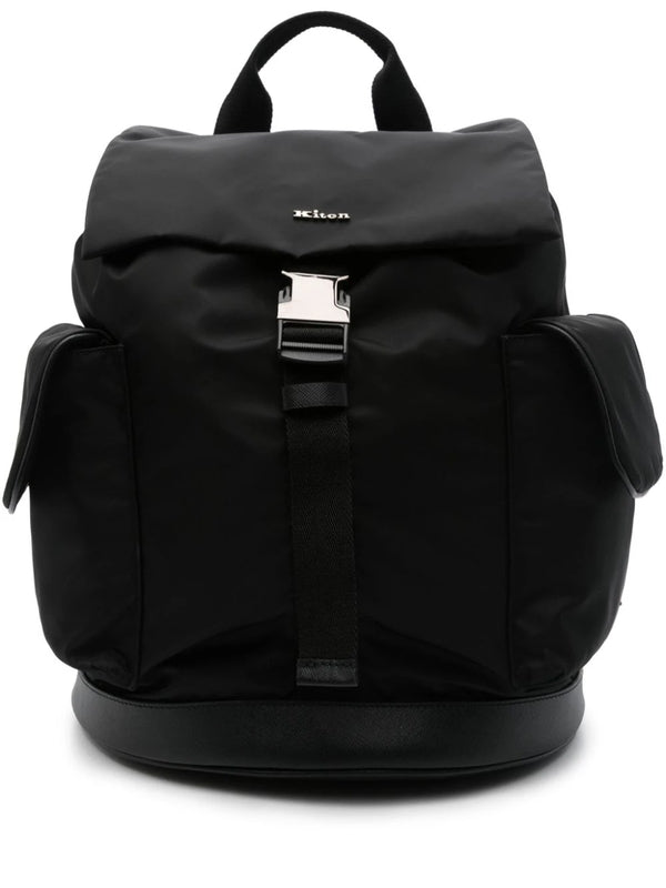 Logo Decoration Nylon Backpack