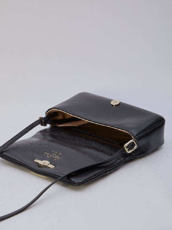 Choc Buckle Leather Clutch Bag