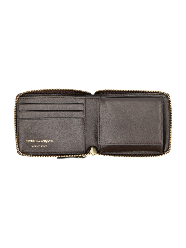 Zipper Leather Small Wallet