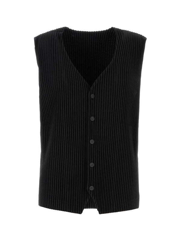Homme Plisse Issey Miyake Black Vests