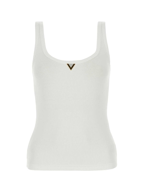 V Logo Decor Sleeveless